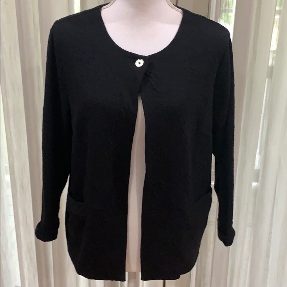 Kim Rogers EUC Lightweight 3/4 Sleeve Cardigan